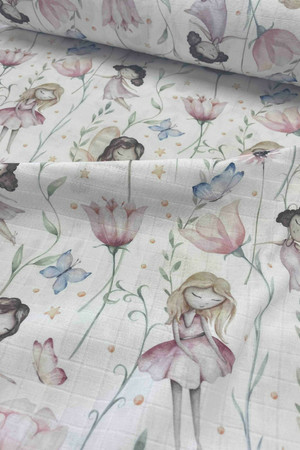 Муслін клітина Digital дівчата з квітами