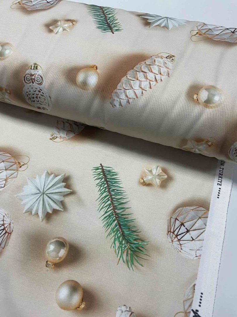Тефлонова тканина Новорічні іграшки