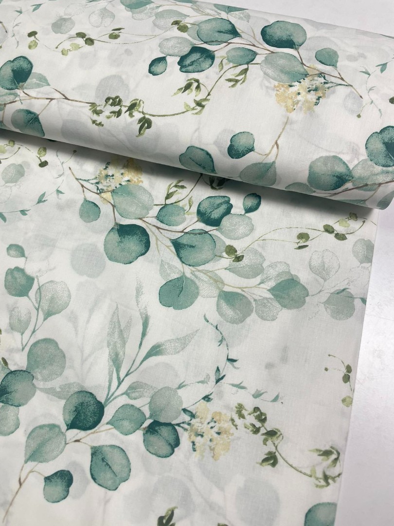 ранфорс зелене листя ранфорс зелене листя