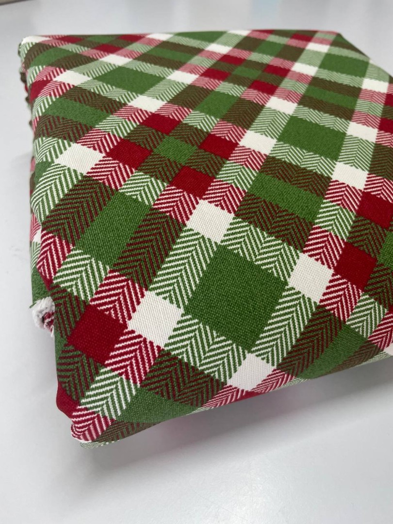 Тефлонова тканина Новорічна клітинка