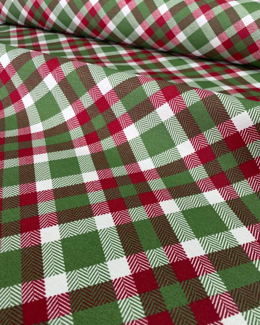 Тефлонова тканина Новорічна клітинка